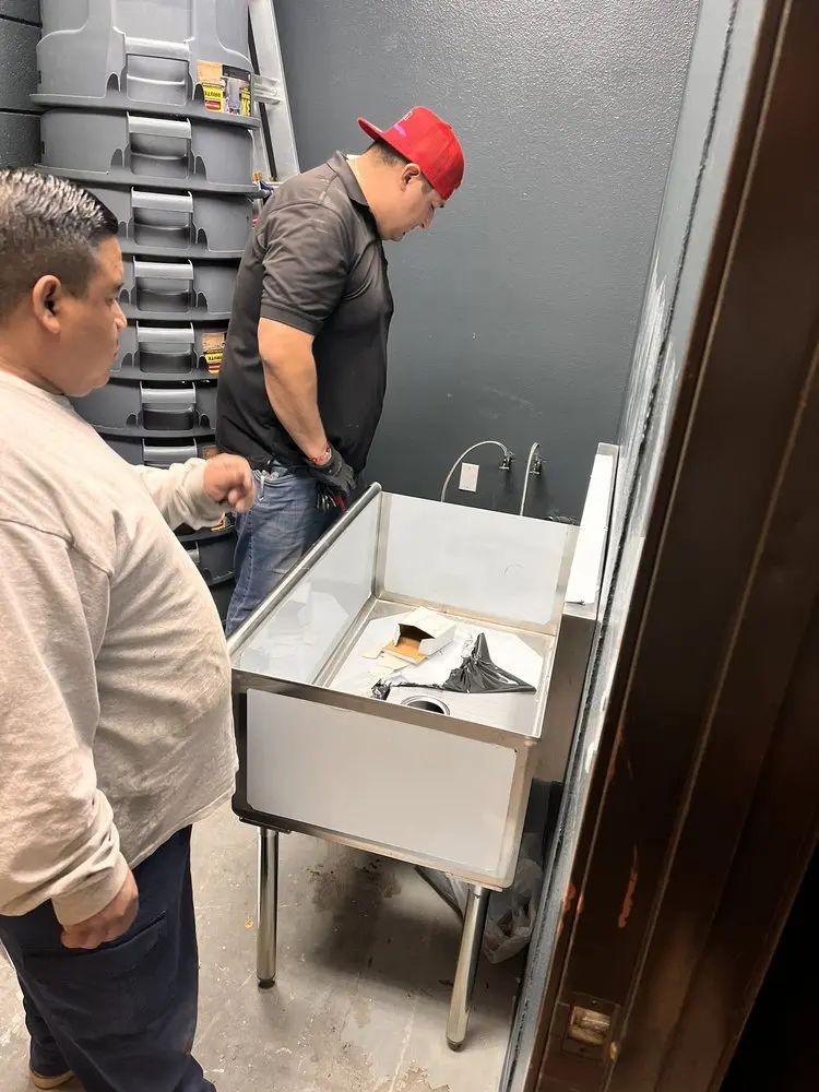 Commercial plumbing and sink installation in Richland