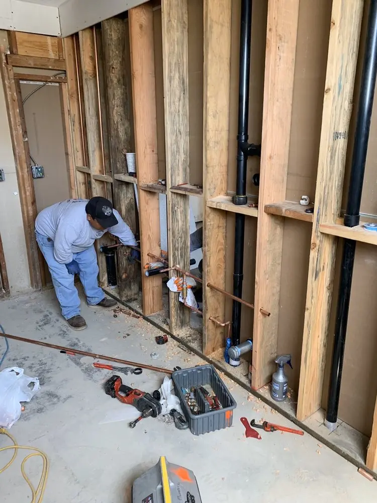 Commercial rough-in plumbing for Water Heater Replacement in Richland